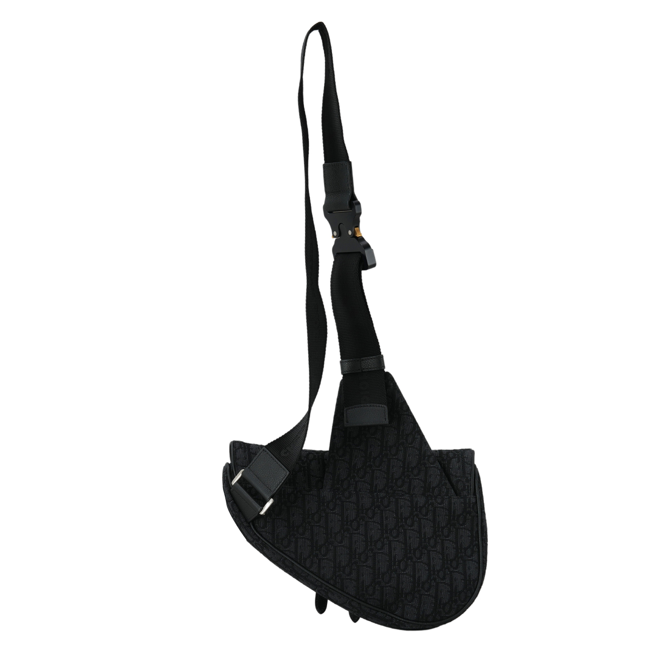 CHRISTIAN DIOR(USED)크리스찬디올 오블리크 새들백 미듐